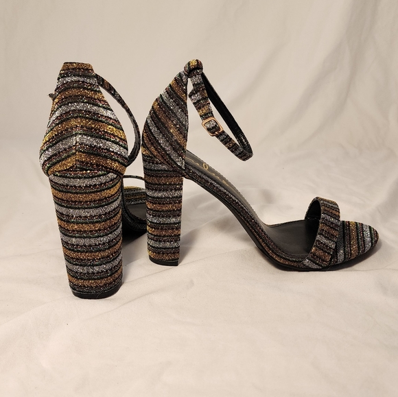 Lulu's Taylor Rainbow Ankle Strap Heels - Picture 2 of 3